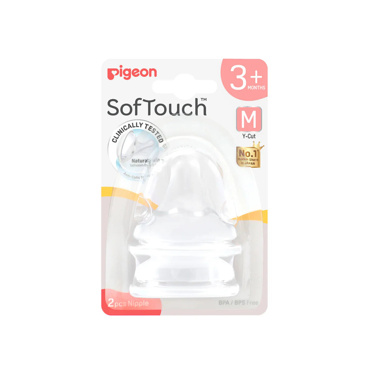 Pigeon Bottle Teat - M (3m+)