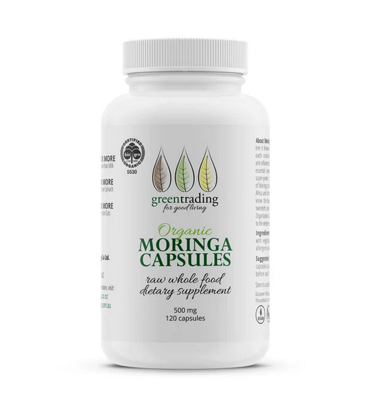 Green Trading Moringa Capsules (500mg) — Postpartum Nourishment and Gentle Lactation Support